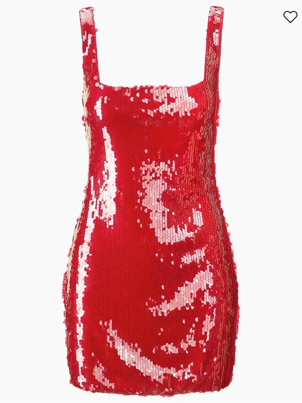 STAUD red sequin mini dress